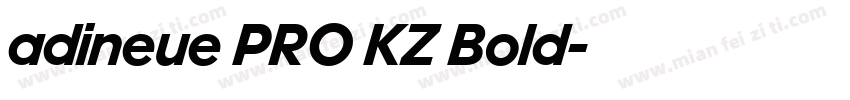 adineue PRO KZ Bold字体转换